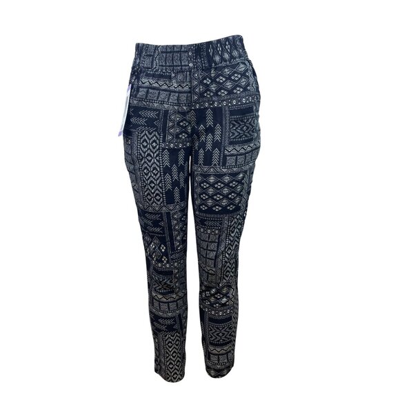 Jessica Simpson Women’s Black Soft Pants Pattern Elastic Waist Size XS - New - Picture 1 of 8